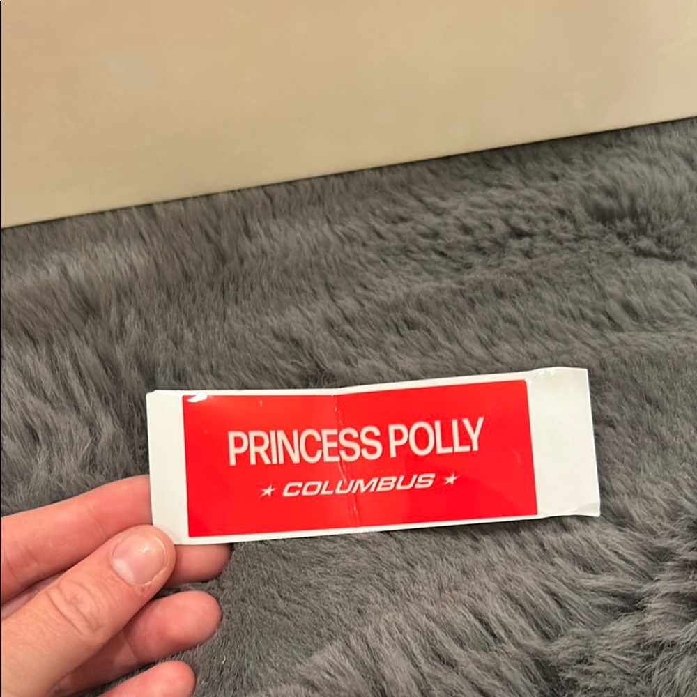 Princess Polly Red and White Label